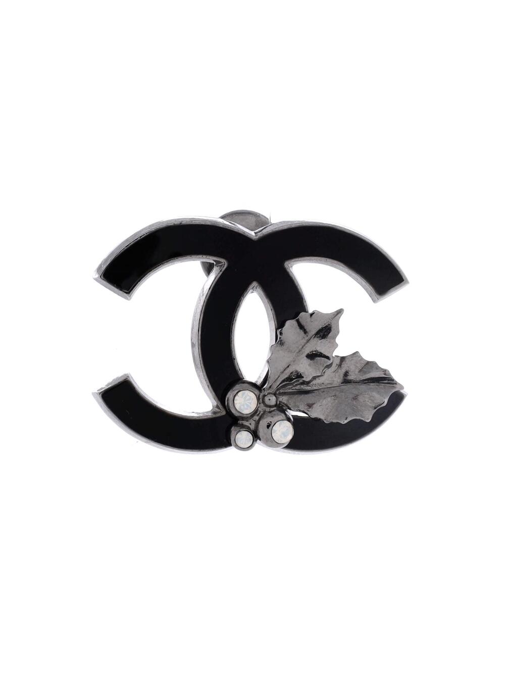 Chanel Cc Holly Pin Brooch Metal With #249219C77B